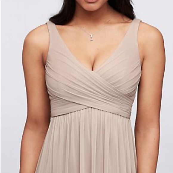 David's Bridal Dress - Champagne F15933 - Picture 2 of 7